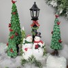 Northlight Lighted Snow Couple Under Street Lamp Christmas Decoration - 13.75" - image 2 of 4