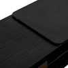 Kumasinova Extendable Coffee Table with 2 Drawers,Modern 2-Toned Center Table Rectangular Cocktail Table for Living Room,Length Adjustable,Black/Brown - 3 of 4