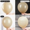 PartyWoo Balloons Light Brown Matte Tan Boho Neutral Beige Cream 12 Inch 50 pcs - 2 of 4