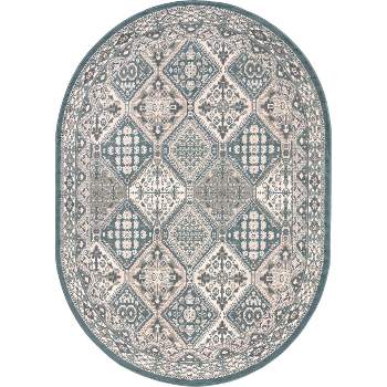 nuLOOM Becca Traditional Tiled Transitional Geometric Area Rug for Living Room Bedroom Dining Room Kitchen