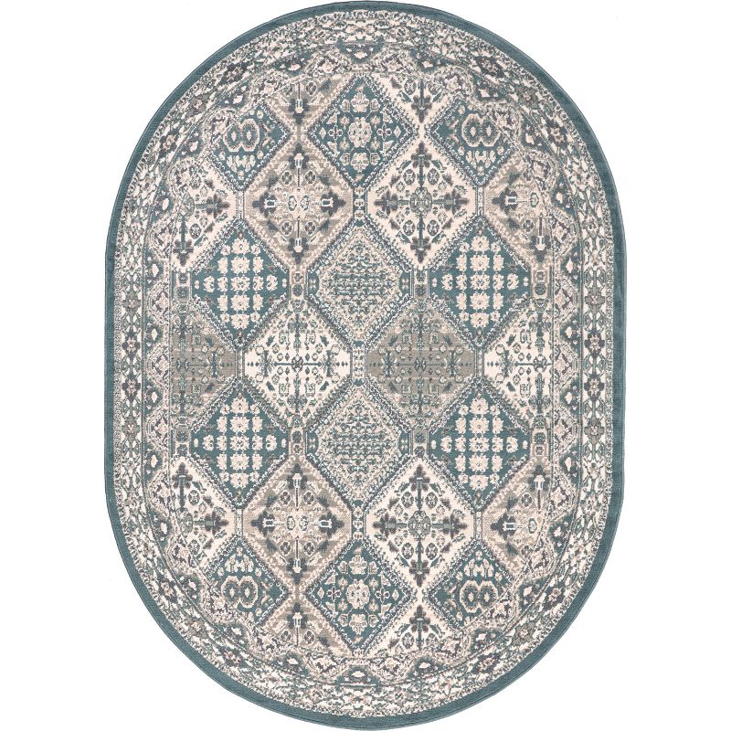 nuLOOM Becca Traditional Tiled Transitional Geometric Area Rug for Living Room Bedroom Dining Room Kitchen, 1 of 13