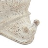 Okak Sand and Cement Conch Shell Planter with Textured, Flower Pots for Indoor Outdoor Decorative Plants - 4 of 4