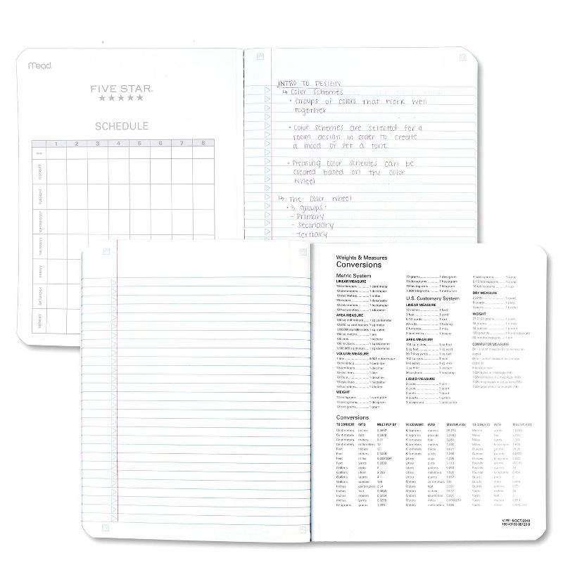 Five Star 80pg College Rule Composition Notebook 9.75&#34;x7.5&#34;, 3 of 7