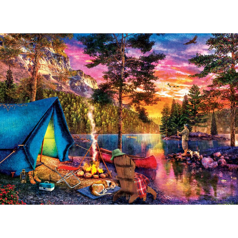 MasterPieces 1000 Piece Puzzle - Fishing the Highlands - 19.25"x26.75", 3 of 8