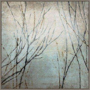 30" x 30" Winter Tree Song by Kari Taylor Framed Canvas Wall Art Print - Amanti Art: Modern Lithograph, Polystyrene Frame - 1 of 4