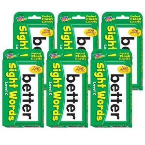 Trend Sight Words – Level C Pocket Flash Cards, 6 Packs - 1 of 1