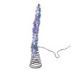 Kurt Adler 12.2-Inch Tinsel Star Tree Topper with Cool White LED Lights - 4 of 4