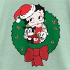 Girl's Betty Boop Christmas Characters Wreath T-Shirt - 2 of 4
