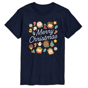 Men's - Peanuts - Merry Christmas Peanuts Cookies Short Sleeve Graphic T-Shirt - 1 of 4