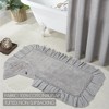 Burlap Dove Grey Bathmat 27x48  VHC Brands - 2 of 3