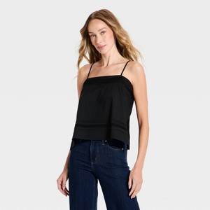 Women's Lace Trim Square Neck Cami - Universal Thread™ : Target