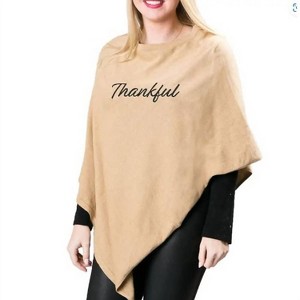 Women's Pullover With Script Thankful - Top It Off - 1 of 3