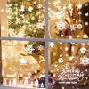 Unique Bargains Christmas Decorations for Windows and Home Christmas Window Clings Party Supplies White 1 Set - 3 of 4