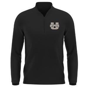Men's Utah State University Adult Active Sport 1/4 Zip Pullover Left Chest Logo - 1 of 4