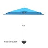 9 ft Half Round Patio Umbrella with Easy Crank for Balcony, Table, or Deck by Nature Spring - 4 of 4