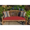 Casual Cushion Stripe Sunbrella Fabric 1-Piece Indoor/Outdoor Square Throw Pillow - 2 of 4