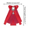 Elerevyo Women's Ribbon Rhinestone and Pearl Accessories Bow Tie - 2 of 4