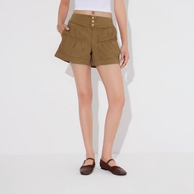 Women's High-Rise Woven Shorts - Wild Fable™