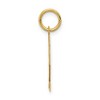 Black Bow Jewelry 14k Yellow Gold, Jersey Collection, Small Number 22 Pendant - 2 of 4