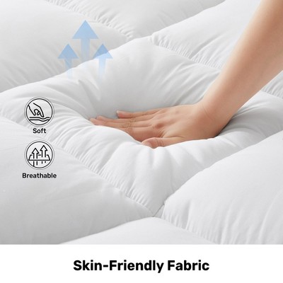4" Ultra Thick White Down Alternative Full Mattress Topper