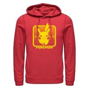 Men's Pokemon Digital Pikachu Pull Over Hoodie - 1 of 4