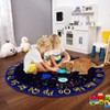 Nasitip Traffic Game City Street Map Area Rug for livingroom,Bedroom,Kids Playroom with  Machine Washable Non-Slip Carpet - 4 of 4
