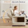 Dyonery 3-in-1 Sleeper Sofa Chair Bed,42.5"Convertible Sleeper Chair with Pull Out Bed,USB Charging Port & Wing Table,Cup Holder,Adjustable Backrest - 4 of 4