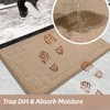 32 inchx 48 inch non - slip door mat indoor entryway rug washable low - profile absorbent stain resist floor mat beige - 3 of 4