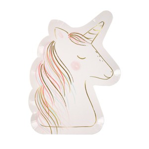 Meri Meri Magical Unicorn Plates (Pack of 8) - 1 of 4