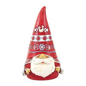 Jim Shore 7.25 In Warming Up For The Season Nordic Noel Gnome Bells Gnome Figurines