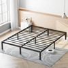Lirago Queen Metal Bed Frame 300lbs Heavy Duty No Box Spring Steel Slat Support Underbed Storage - 2 of 4