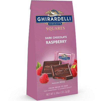 Ghirardelli Dark Chocolate & Raspberry Filling Squares - 6.38oz