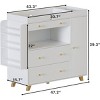 Changing Table Modern with 3 Drawers and Storage Shelf for Nursery or Bedroom - 3irtyhousy - 4 of 4
