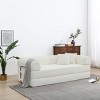 Convertible Sofa Couch with Cylindrical Pillows, Corduroy Folding Floor Sofa with Fixed-Shape Frame for Living Room-Maison Boucle - 2 of 4