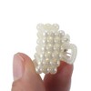 Unique Bargains Women Fashion Pearl Mini Hair Clip Pearl Oval Hairdo Clips 6 Pcs - 3 of 4