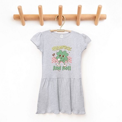 The Juniper Shop Shamrock And Roll Toddler Graphic Dress