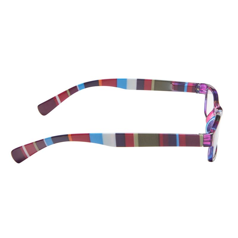 ICU Eyewear Wink Healdsburg Purple Stripe Reading Glasses, 5 of 9