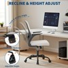 Mesh Office Chair with Adjustable Lumbar Support, -Up Armrest Rolling Work Chair, Comfy Computer Chair - 4 of 4