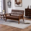 NicBex Couches for Living Room Modern Loveseat Sofa Upholstered Pu Leather 2-seat Couch with Wooden Leg for Apartment - 2 of 4