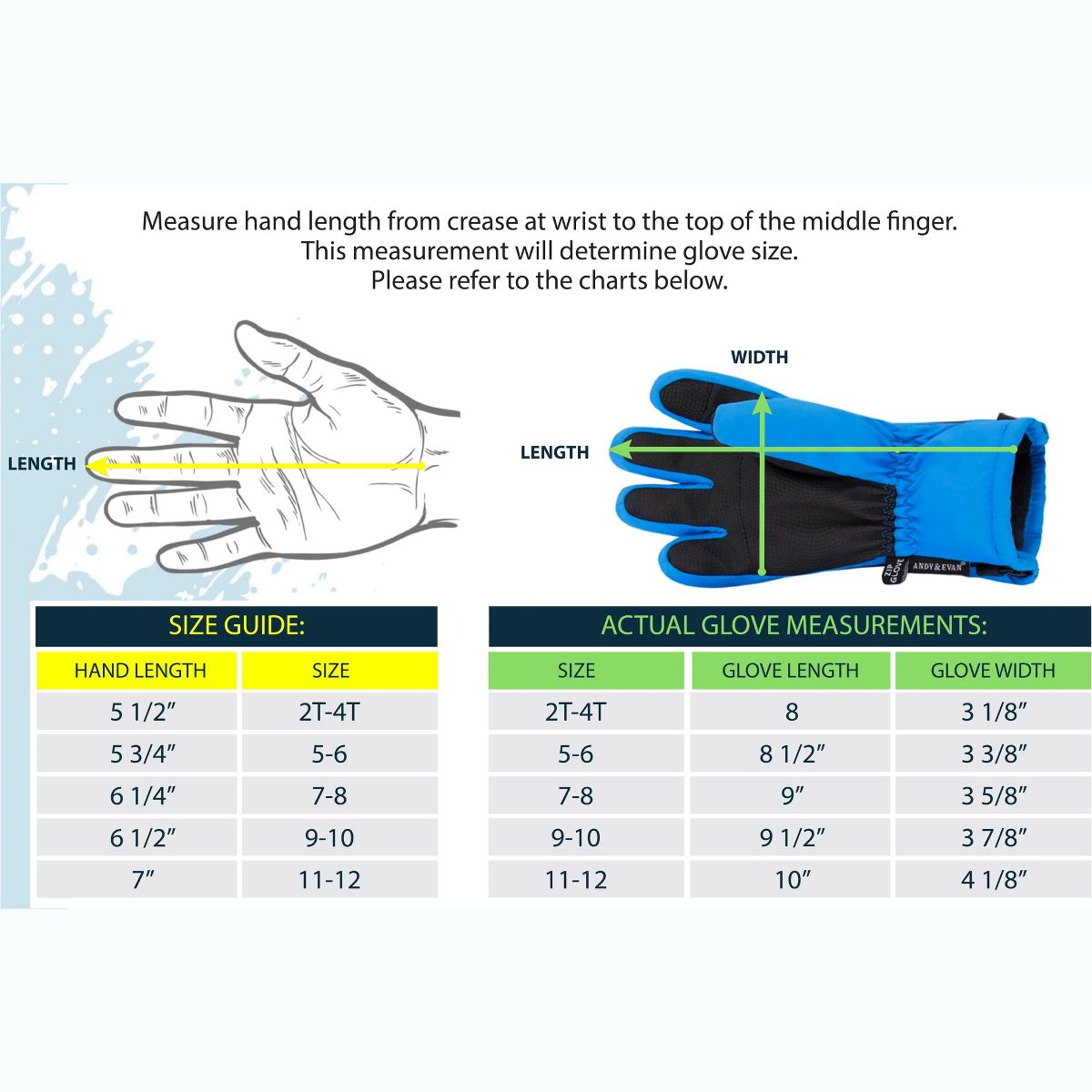 Andy & Evan Toddler Kids Zipper Gloves - thumbnail 6