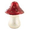 8.0 Inch Red Mushroom W/Gold Dots Shroom Holiday Festive Decorative Sculptures - 3 of 3