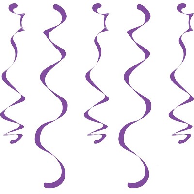 10ct Amethyst Dizzy Danglers Purple