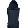 Lars Amadeus Men's Sleeveless Regular Fit Zipper Drawstring Hooded Vest Jacket - 3 of 4
