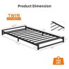 Twin Size Metal Platform Bed Frame with Steel Slat Support - 2 of 4