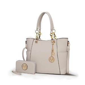 MKF Collection Bonita Vegan Leather Women’s Tote Bag with matching Wallet by Mia K- 2 pieces - 1 of 4