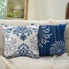 Decorative Throw Pillow Covers 18x18 Set of 4, Blue Modern Simple Square Pillow Case Cushion Cover - 3 of 4