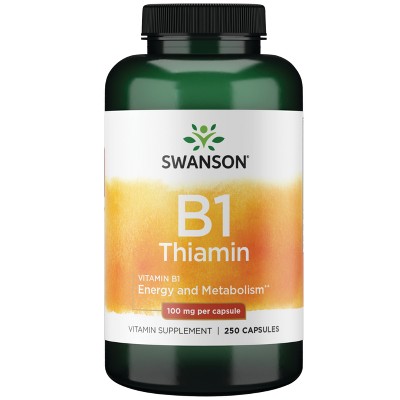 Swanson Vitamin B1 Thiamin 100 Mg Capsule 250ct : Target