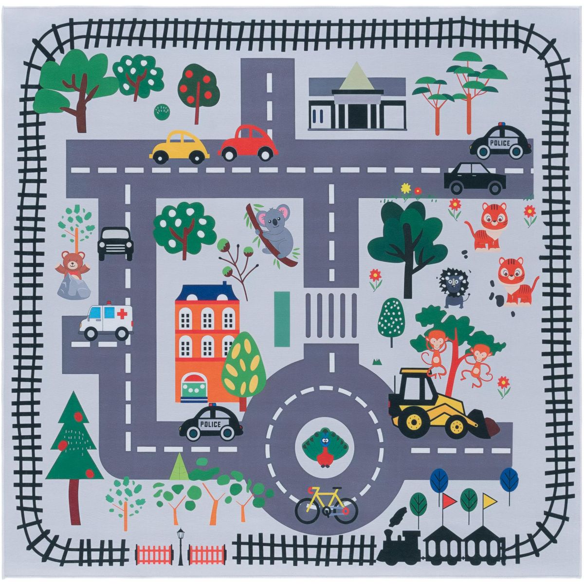 Tacoma Kids TCK167 Power Loomed Stain Resistant Non-Shedding Machine Washable Skid-Resistant Indoor Rugs - Safavieh Kids - thumbnail 5