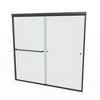 Semi-Frameless Bathtub Door, 6mm Clear Glass, Sliding - 2 of 4
