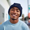 Dalix Chill Skeleton Hand Embroidered Beanie Snowflake Warm Winter Knit Hat for Men - 3 of 4